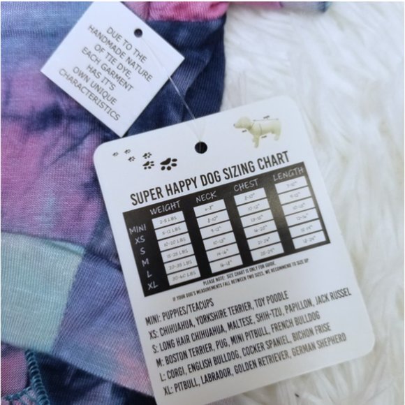 Super Happy Dog Tees Tie Dye Doggy Dress, XS - Picture 3 of 3